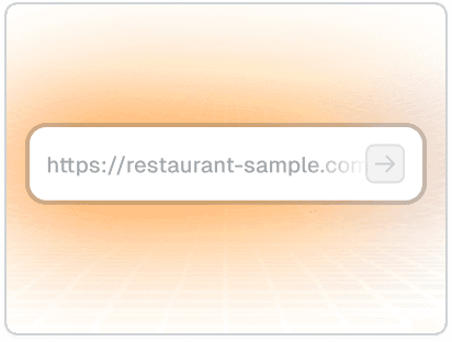 お店の公式サイトURLを入力する画面