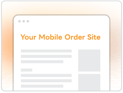 AIがモバイルオーダーサイトを自動生成している様子